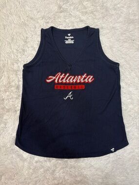 Atlanta Braves Baseball Fanatics Navy Blue Tank Top